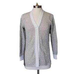 Curio of New York Linen Blend Knitted Long Sleeve Cardigan